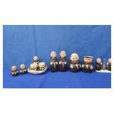 Vintage Goebel" Friar Tuck" Figurines,S&P,Creamer