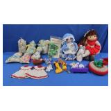 Hand Crocheted Dolls,sm. PlushAnimals