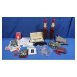 Arco Pins,Singapore Airlines Pen,HongKong Card