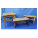 3 Wooden Stools