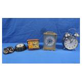 4 Clocks incl. Elgin,Mickey Mouse&others