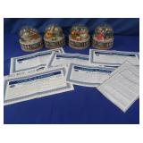 4-1977 Disney Ocean Spray Snow Globes