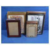 12 Different Sized Picture Frames,some Containing