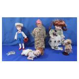 4 Dolls-largest is 13"tall
