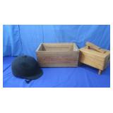 Equestrian Riding Helmet,Shoe ShineWooden Box,