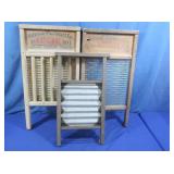 3 Vintage Washboards