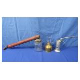 Vitnage Oiling Can,Metal Torch,Vintage Bug