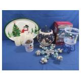 Snow Friend Collection Cookie Jar w/lid,