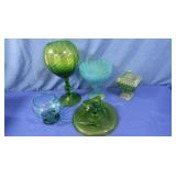 Vintge Viking Glass "Epic" Footed Bowl,Tall