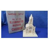 Vintage Raylite Elec Musical Church w/Orig Box