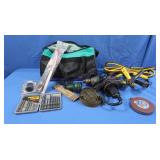 12" Carry Bag inc. Jumper Cables, 3/8" Drill