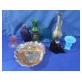 Glassware incl. Vogue Vase,Amber Art Glass Angel