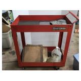 Metal Cart w/Wheels(parts/tools)-31x16x36"H
