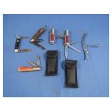 5 Various Pen Knives & 1 Corkscrew Style Pen