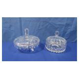 Crystal Lidded Candy Dishes