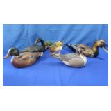 Wooden Hand painted Ducks,Felt Type Mallard