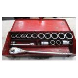 3/4" Herbrand Ratchet,2 Extensions,Socket Set