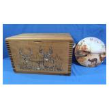 Beautiful Wooden Hunting Supply Box w/Battery