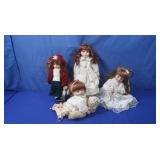 4 Dolls-approx 14"tall