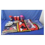 New Mickey Mouse Shower Curtain, 3D Plate,Cups