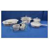 Vintage Corningware-Spice of LIfe,Wildflower,