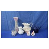 Chicken S&P Shakers,Glass Colored Vase,Ceramic