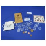 WWII Obsolete Coin Collection in Case,Coin
