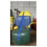 2 Plastic Fuel Cans,1 Metal