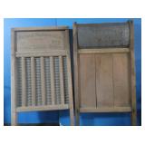 2 Vintage Wood Wash Boards