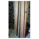 Lg Lot Wood(8' Longest),Metal Rods