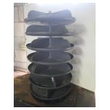 Plastic 7-Tray Revolving Bins-30'