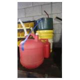 Plastic Fuel Cans,Metal CAn,5 Gal. Oil Bucket