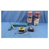 Bungee Cords,Grease Gun,2 Tape Measures