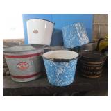 Lg Array of Metal Buckets,Dutch Boy