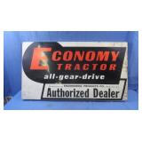 Metal Sign-'Economy Tractor' all-gear-drive