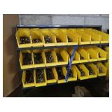 Plastic Storage Bin Unit w/Contents-33x12x23'