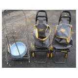 2 Climb Carts,Wire Caddy Cart