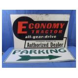 Signs-Economy(metal),Parking(vinyl)