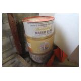 Vintage Metal Barrel,Water Seal,Unknown contents