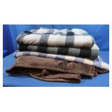 4 Blankets/Throws-Good Cond