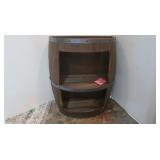 "At Home" Half Wooden Wine Barrel made Shelving