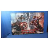 Captain America Cloth Framed Poster-36x2x24"H