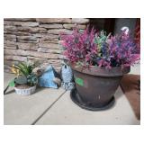 Flower Pot 13"Rdx12"H incl. 3 Accessory