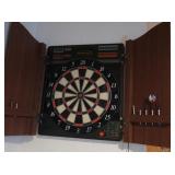 Dart Board w/Dart in Cabinet-19x3x24"H