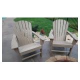 2 Outdoor Adirondack Composite Chair-*Good
