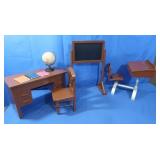 Miniature Wooden Toy Desk,Class Set up,Small