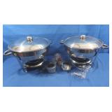 2 Aluminum Chafing Dishes
