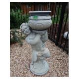 9" Rd. Flower Pot on 31" Statue