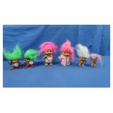 6 Troll Dolls