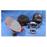 Skateboard,Schutt Batting Helmet,Guardian Cover